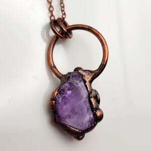 Genuine Amethyst Boho Necklace
